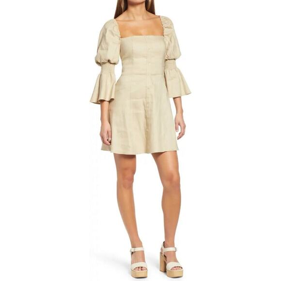 REVOLVE Dresses & Skirts - WAYF Linen Blend Mini Dress Sz Medium